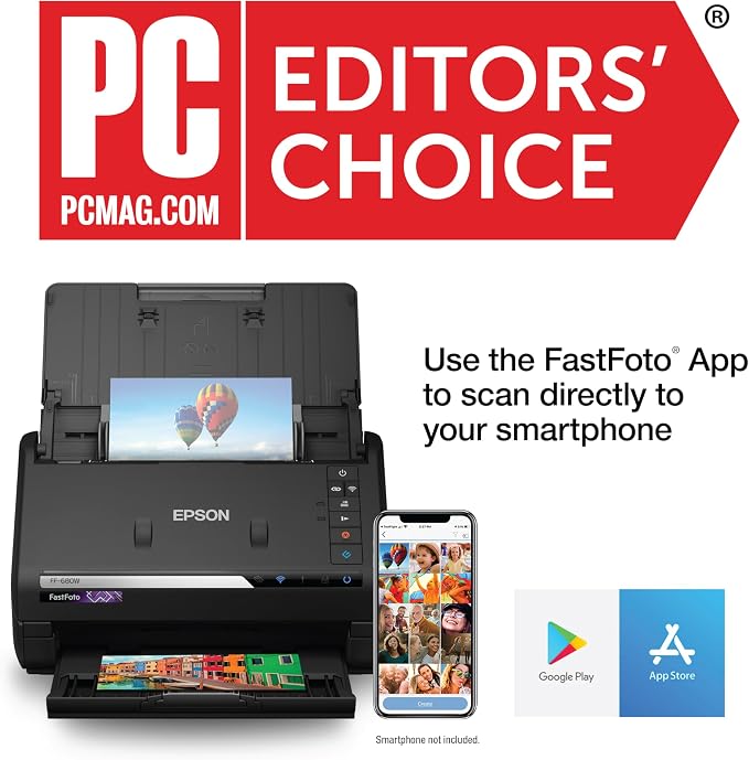 Epson FastFoto FF-680W Wireless High-Speed Photo and Document Scanning System — view 2