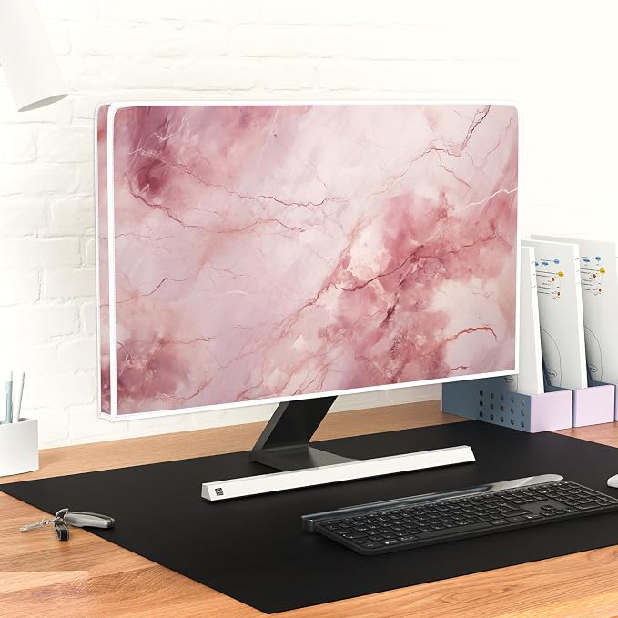 Baocicco Fashion Pink Marble Waterproof Television Cover 75 Inch Full Body — view 6