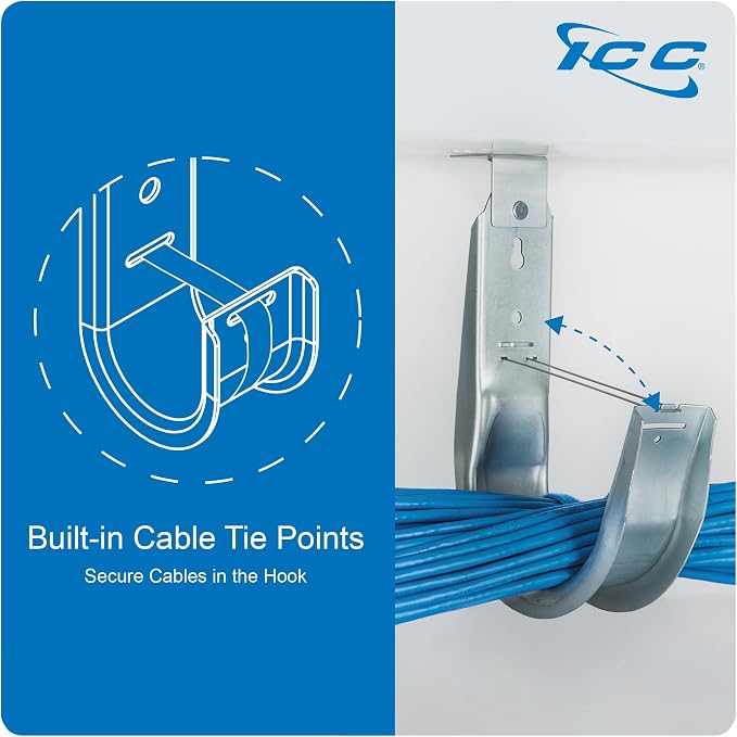 ICC Ceiling Mount J Hook 3/4” Without Retainer Clip — view 4