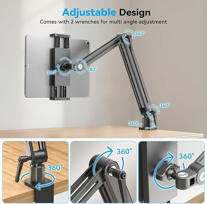 Jakeko Adjustable Tablet Mount for Desk — view 4