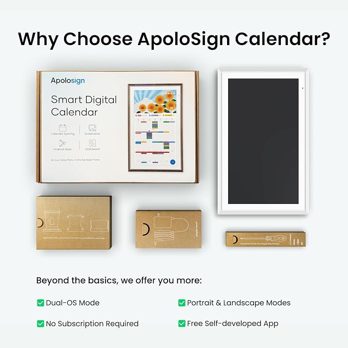 ApoloSign Digital Calendar: Electronic Calendar, Smart Touchscreen Interactive — view 9