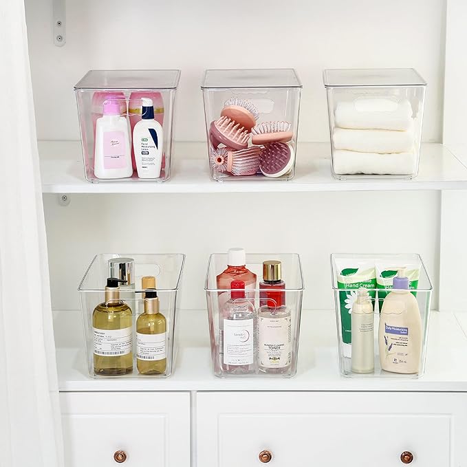 Vtopmart 10 Pack Clear Stackable Storage Bins — view 5
