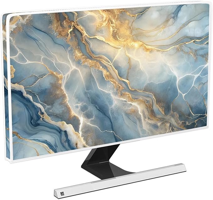 Baocicco Gold Blue Waterproof Screen TV Cover 55 Inch Modern Full Body Covers