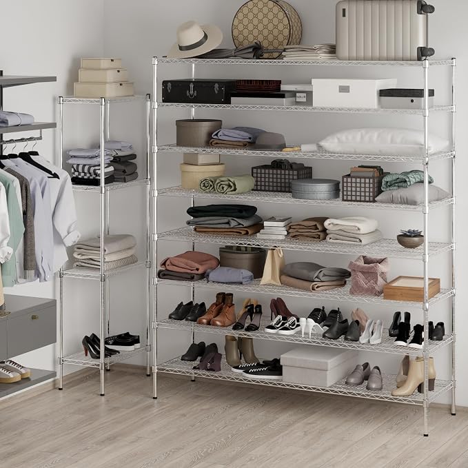 Regal Altair 21" Deep x 72" Wide x 86" Height Wire Shelving Kit | 8-Tier | NSF — view 5
