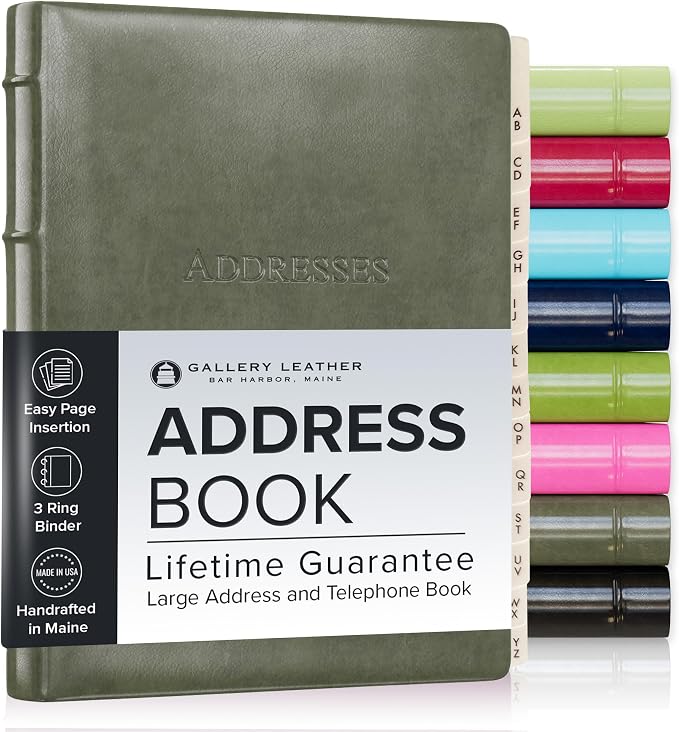 Gallery Leather Large Address Book