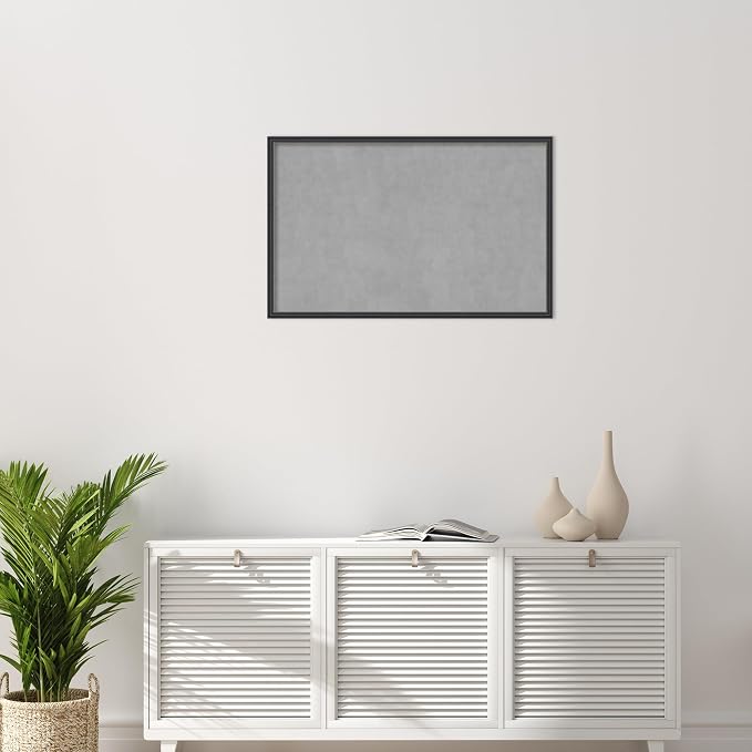 Amanti Art Black Framed Magnetic Board 21x33 Large Vision Board — view 5
