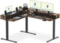 FLEXISPOT 63" L Shaped Standing Desk Electric Corner Table