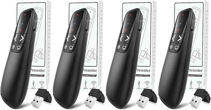 Wireless Presentation Clicker PowerPoint Presenter Remote: Clicker