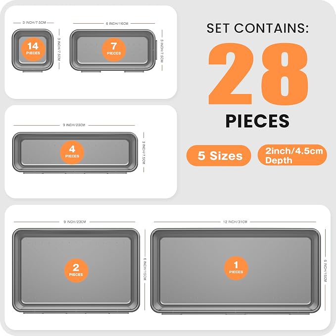 A-LuGei 【Military Grade】 Drawer Organizer, 【】 Clear Makeup organizer — view 3