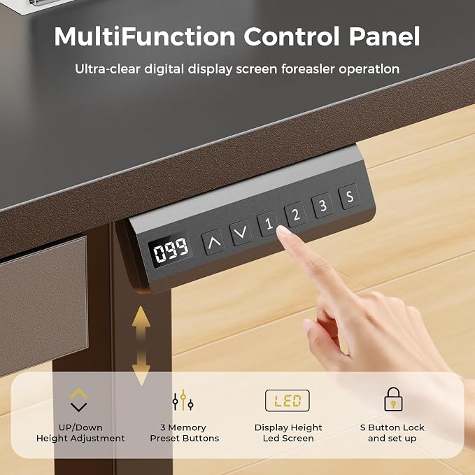 GTPLAYER Electric Standing Desk — view 4