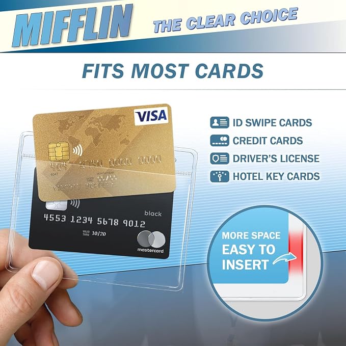 Mifflin-USA Horizontal No Zip Card Protector — view 2