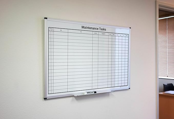 Maintenance Tasks Whiteboard 36"x 24" — view 4