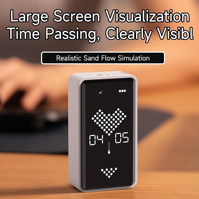 Digital Hourglass Timer, Rechargeable Magnetic Visual Timer — view 4