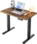 HUANUO 32" Small Electric Standing Desk Adjustable Height, 4 Memory Height