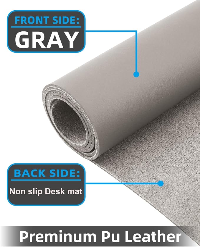 Leather Desk Protector, Laptop Mat — view 2