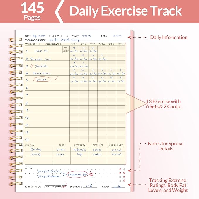 Fitness Journal Workout Planner — view 2