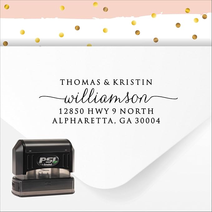PrettySweetParty Self Inking Return Address Stamp