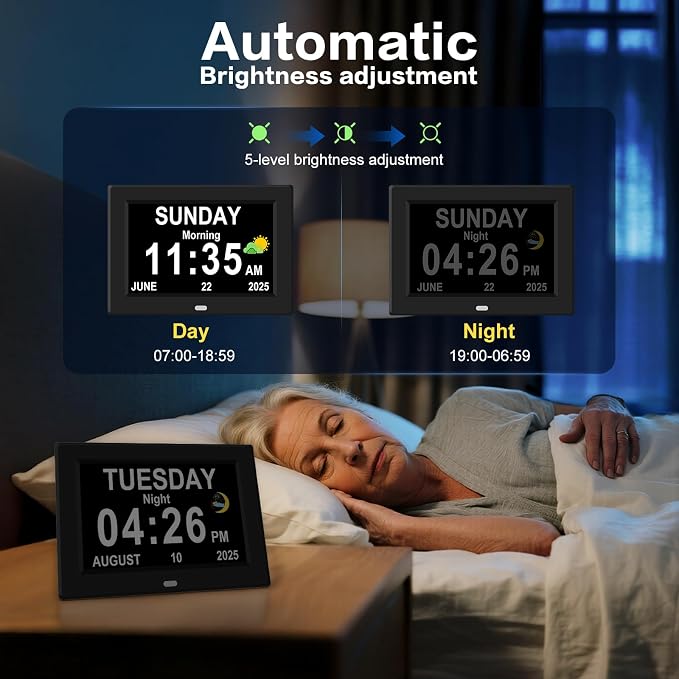 10'' Large Display Digital Alarm Clock — view 6