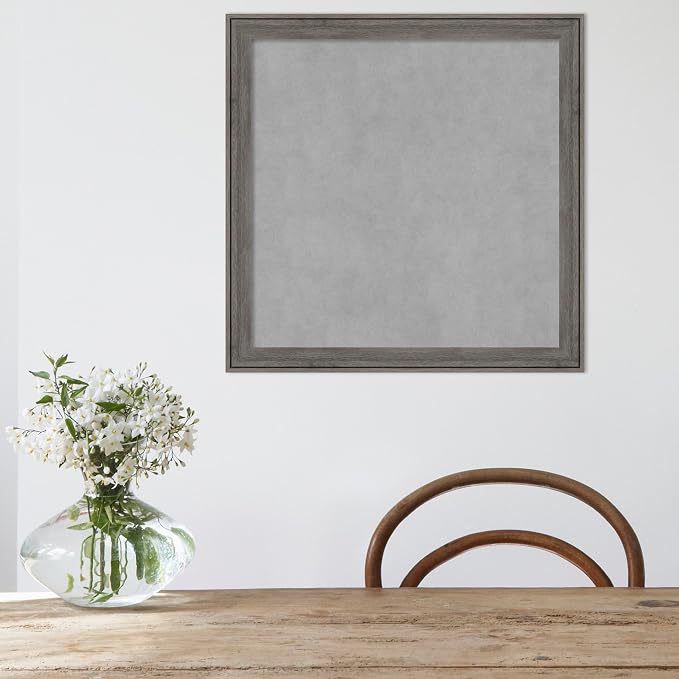 Amanti Art Grey Framed Magnetic Board 23x23 Medium Vision Board — view 5