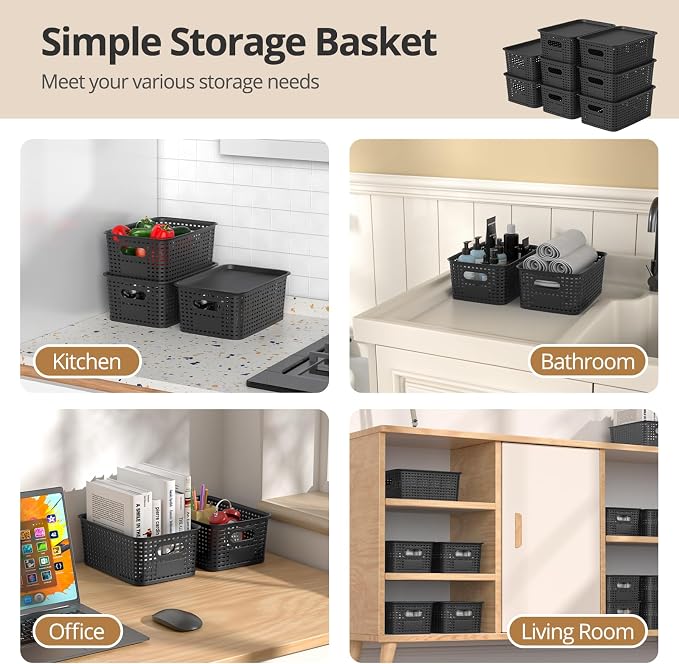 ZFTMRR Plastic Storage Basket — view 5