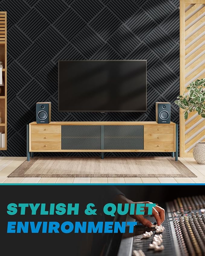 48 Pack Sound Proof Foam Panels — view 5