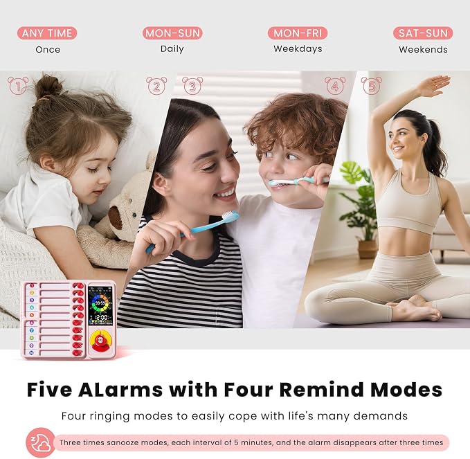 ADHD Tool for Kids, 5-in-1 Visual Timer — view 4