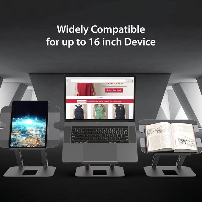 j5create Multi-Angle Aluminum Laptop Stand, Ergonomic Notebook Riser, Suitable — view 7