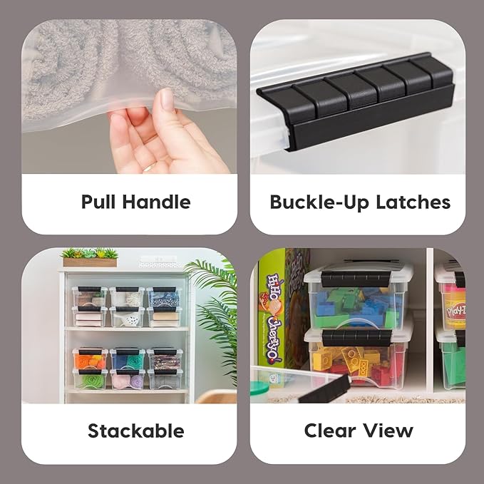IRIS USA 6-Pack Storage Bins — view 3