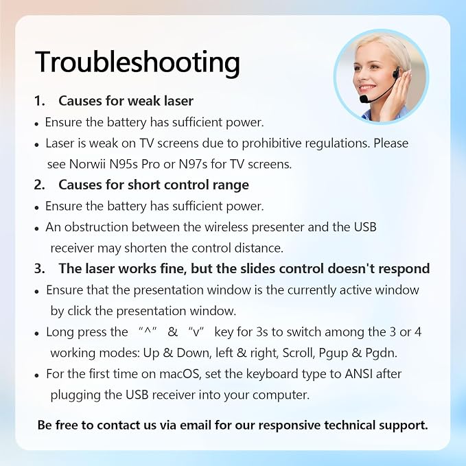 Norwii Rechargeable Bluetooth Presentation Clicker — view 8