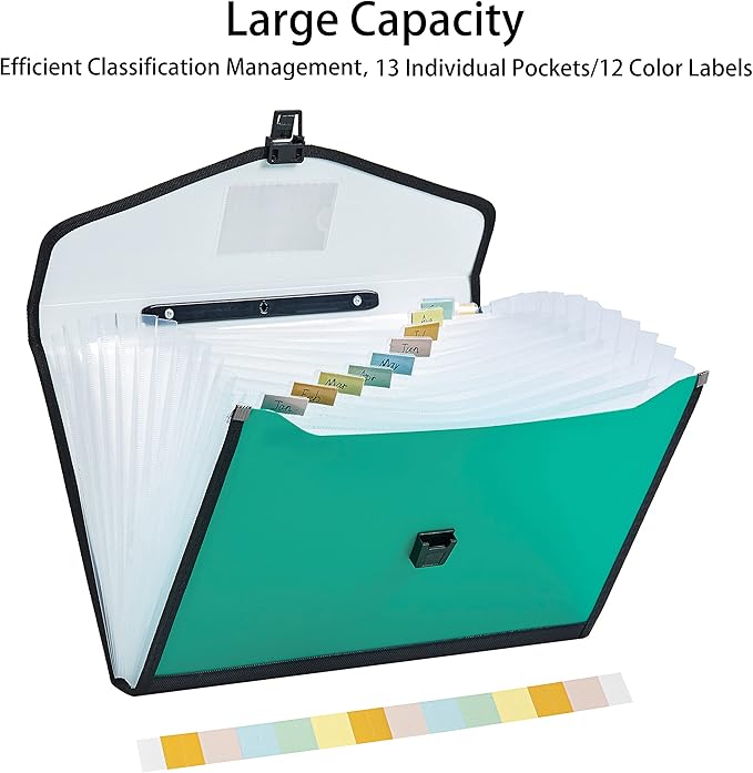 Leagl Size 13-Pockets Expanding File Folder — view 3