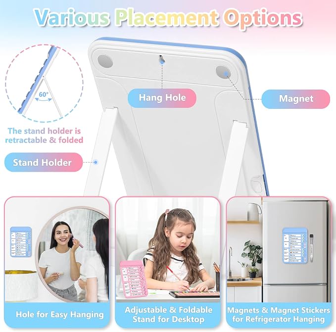 Audab 2Pcs Dry Erase Chore Chart — view 2