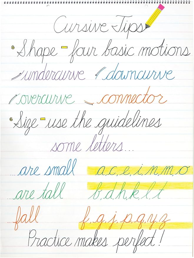 D'Nealian Chart Tablet, 25 Sheets — view 2