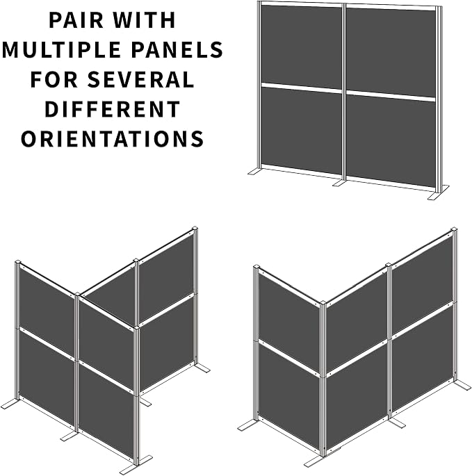VIVO Modular Wall System, 2 PET Panels, Modern Professional Office Cubicle — view 5