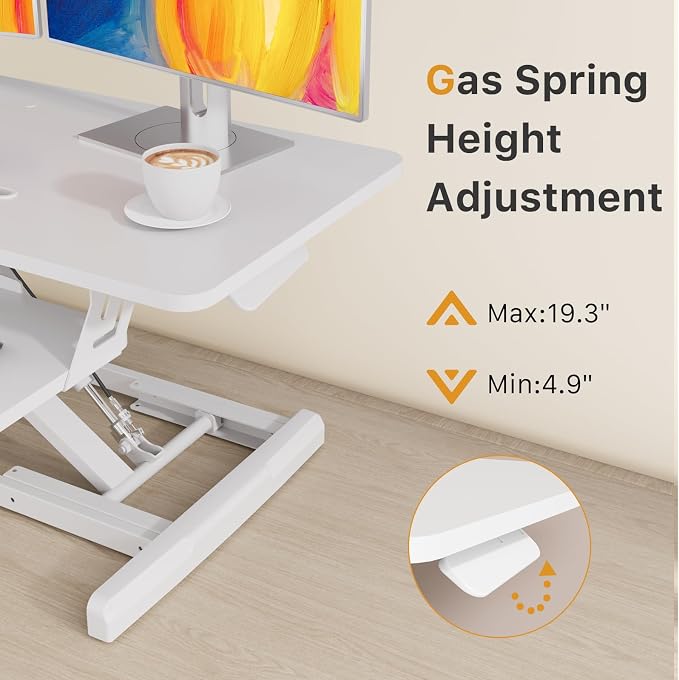 JOY worker Standing Desk Converter, Desktop Workstation Riser — view 3