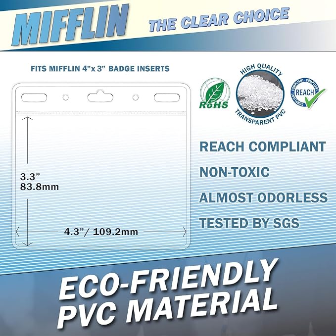 Mifflin-USA Horizontal No Zip Card Protector — view 4