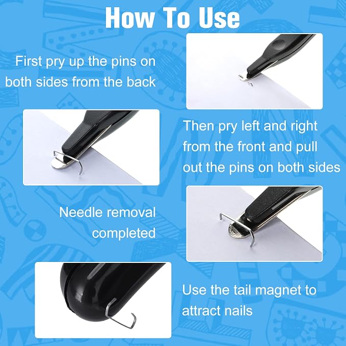 24 Pcs Magnetic Staple Remover Bulk Staple Remover Puller Removing Pen — view 4