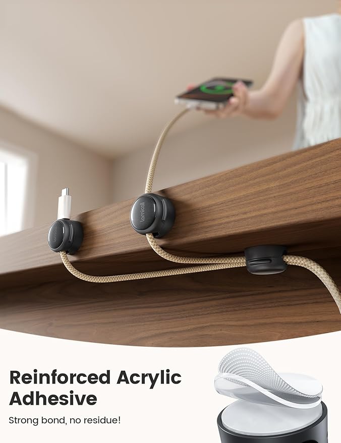 12Pack Magnetic Cord Organizer Cable Clips — view 3