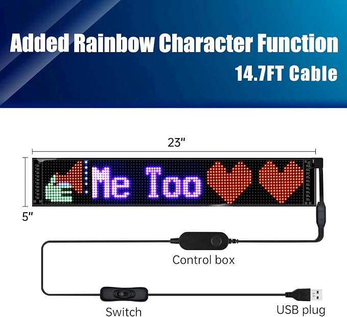Programmable LED Signs, Flexible Scrolling LED Display, Edit Text, Animations — view 4