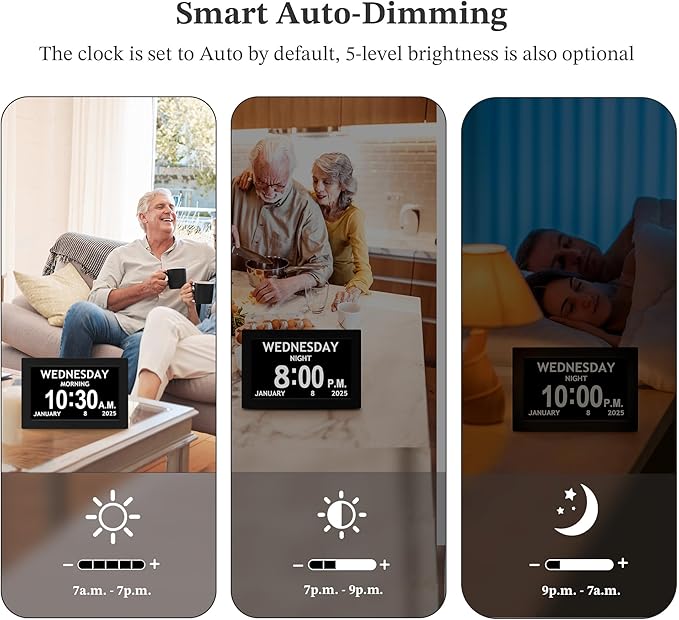 10.1'' Digital Clock, 1280*800p HD Extra Large Display, Digital Clock — view 5