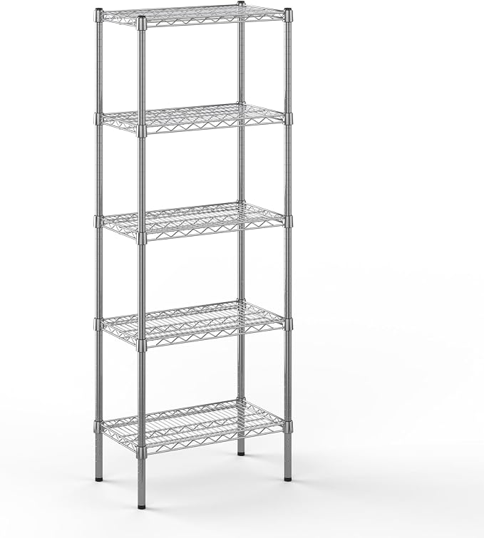 Regal Altair 14" Deep x 24" Wide x 64" Height Wire Shelving Kit | 5-Tier | NSF