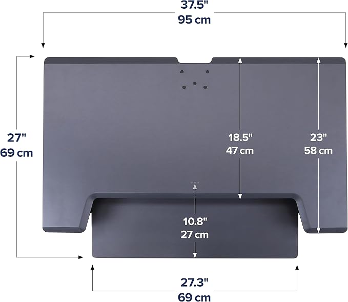 Ergotron – WorkFit-TL Standing Desk Converter, Dual Monitor Sit Stand Desk Riser — view 3