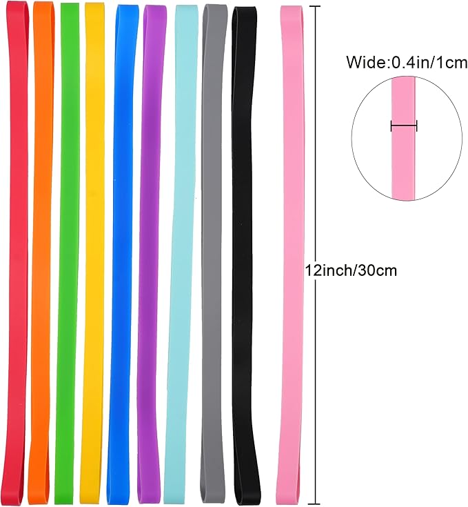 Rubber Bands Silicone 10 Pcs 12inch Elastic Bands — view 2