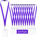24-Pack Purple Breakaway Lanyards