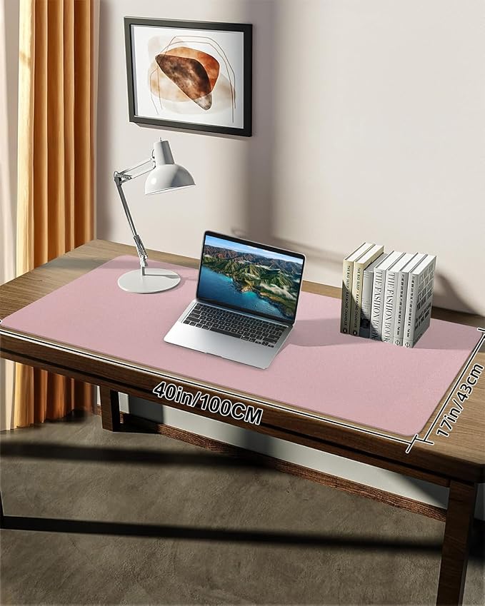 Non-Slip Desk mat, PU Leather Desk Pad Protector, Office Desk Mat, Large Mouse — view 7