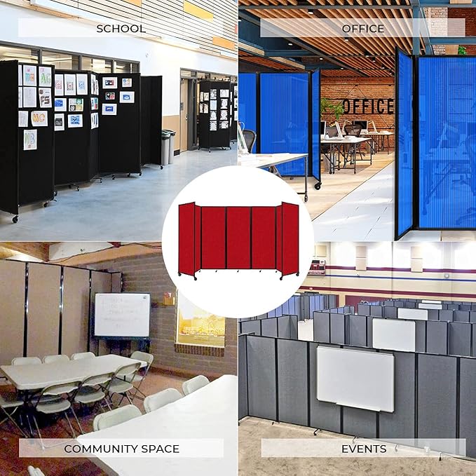 Versare Room Divider 360 Portable Wall Partition | Folding Panels | Large — view 3