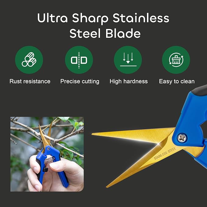 GROWNEER 3 Packs 6.5 Inch Pruning Shears — view 3