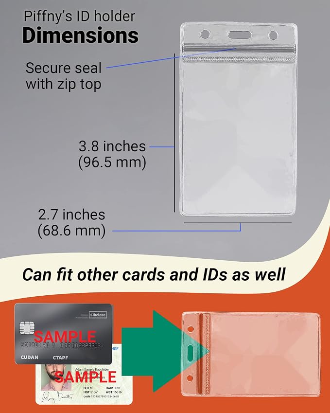 Clear ID Holder for Lanyard — view 5