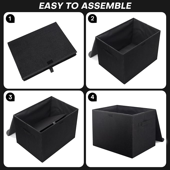 Bagnizer Large 17" 42 Quarts Collapsible Stackable Storage Bins — view 3