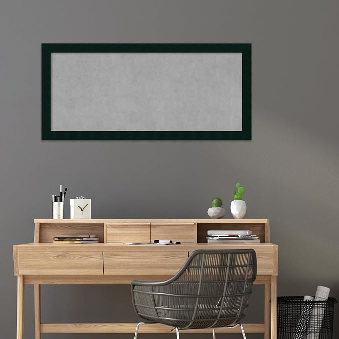 Amanti Art Black Framed Magnetic Board 24x52 Oversize Vision Board — view 5