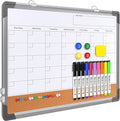 Monthly Calendar Whiteboard Dry Erase Cork Board Combination